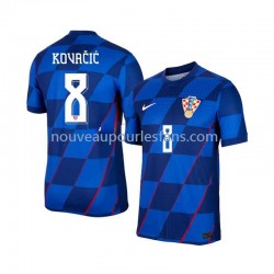 Maillot Croatie Mateo Kovacic 8 Homme Tenue Extérieur Euro 2024 Manche Courte