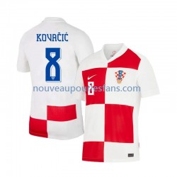 Maillot Croatie Mateo Kovacic 8 Homme Tenue Domicile Euro 2024 Manche Courte