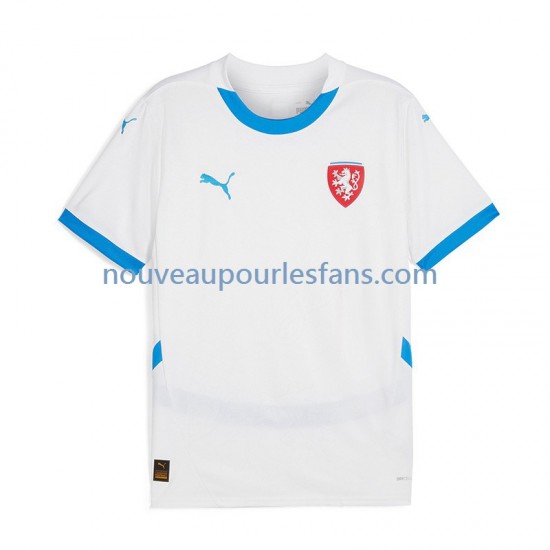 Maillot Tchéquie Homme Tenue Extérieur Euro 2024 Manche Courte