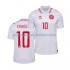 Maillot Danemark Eriksen 10 Homme Tenue Extérieur Euro 2024 Manche Courte