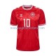 Maillot Danemark Eriksen 10 Homme Tenue Domicile Euro 2024 Manche Courte