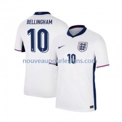 Maillot Angleterre Jude Bellingham 10 Homme Tenue Domicile Euro 2024 Manche Courte