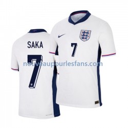 Maillot Angleterre Saka 7 Homme Tenue Domicile Euro 2024 Manche Courte