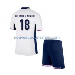 Maillot Angleterre Trent Alexander-Arnold 18 Enfant Tenue Domicile Euro 2024 Manche Courte