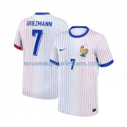 Maillot France Antoine Griezmann 7 Homme Tenue Extérieur Euro 2024 Manche Courte