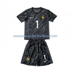 Maillot France Hugo Lloris 1 Gardien Enfant Tenue Extérieur Euro 2024 Manche Courte