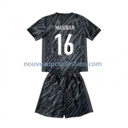 Maillot France Mike Maignan 16 Gardien Enfant Tenue Extérieur Euro 2024 Manche Courte