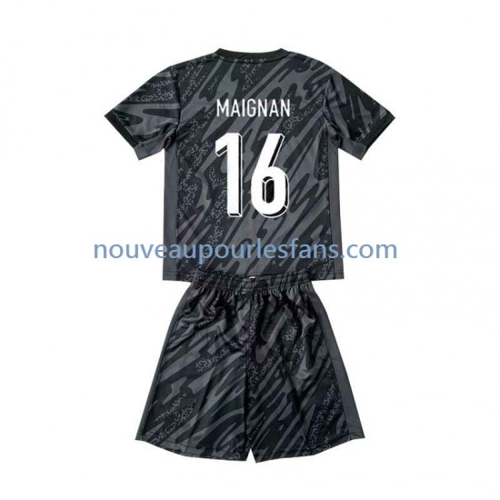 Maillot France Mike Maignan 16 Gardien Enfant Tenue Extérieur Euro 2024 Manche Courte