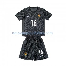 Maillot France Mike Maignan 16 Gardien Enfant Tenue Extérieur Euro 2024 Manche Courte