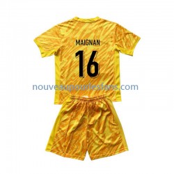 Maillot France Mike Maignan 16 Gardien Enfant Tenue Domicile Euro 2024 Manche Courte