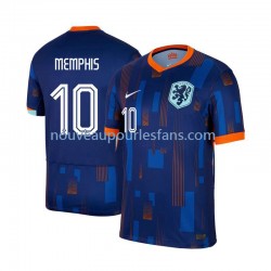 Maillot Pays-Bas Memphis Depay 10 Homme Tenue Extérieur Euro 2024 Manche Courte