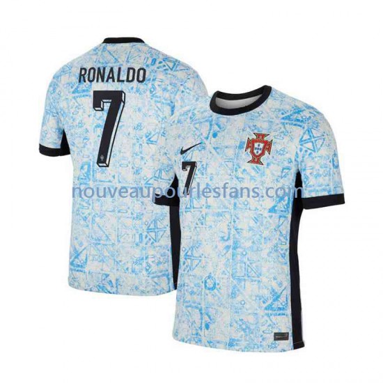 Maillot Portugal Cristiano Ronaldo 7 Homme Tenue Extérieur Euro 2024 Manche Courte