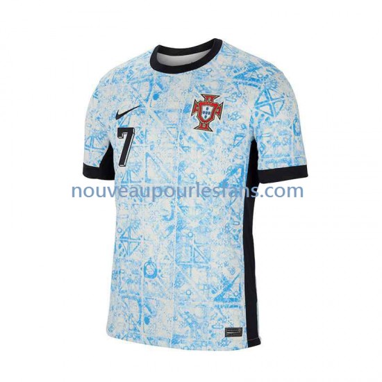 Maillot Portugal Cristiano Ronaldo 7 Homme Tenue Extérieur Euro 2024 Manche Courte