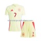 Maillot Espagne Alvaro Morata 7 Enfant Tenue Extérieur Euro 2024 Manche Courte