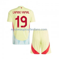 Maillot Espagne Lamine Yamal 19 Enfant Tenue Extérieur Euro 2024 Manche Courte