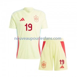Maillot Espagne Lamine Yamal 19 Enfant Tenue Extérieur Euro 2024 Manche Courte
