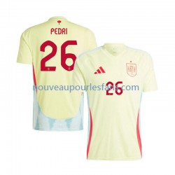 Maillot Espagne Pedri 26 Homme Tenue Extérieur Euro 2024 Manche Courte