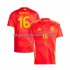 Maillot Espagne Rodrigo 16 Homme Tenue Domicile Euro 2024 Manche Courte