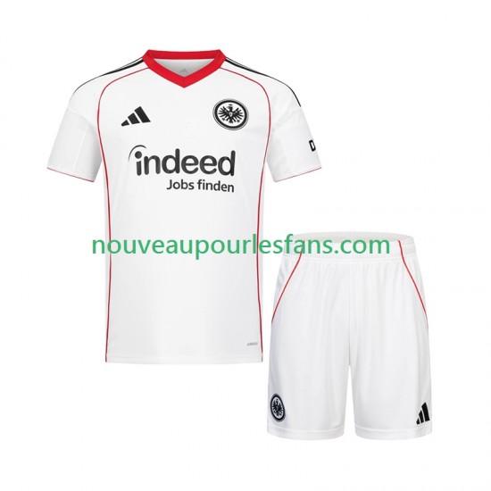 Maillot Eintracht Frankfurt Enfant Tenue Extérieur 2025-2026 Manche Courte