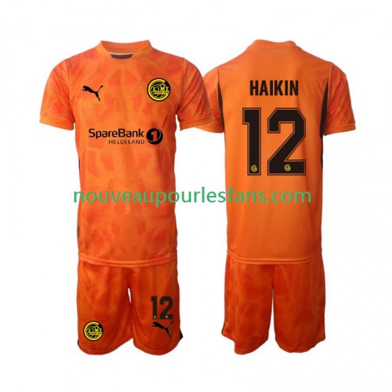 Maillot FK Bodø/Glimt Nikita Haikin 12 Gardien Enfant Tenue Extérieur 2025 Manche Courte