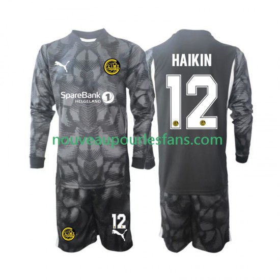 Maillot FK Bodø/Glimt Nikita Haikin 12 Gardien Enfant Tenue Domicile 2025 Manche Longue