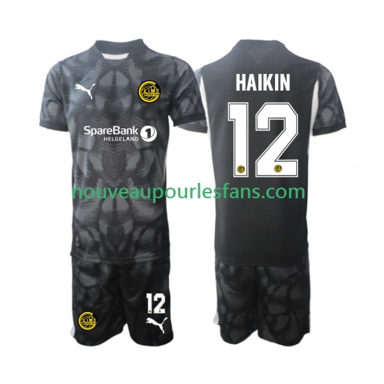 Maillot FK Bodø/Glimt Nikita Haikin 12 Gardien Enfant Tenue Domicile 2025 Manche Courte