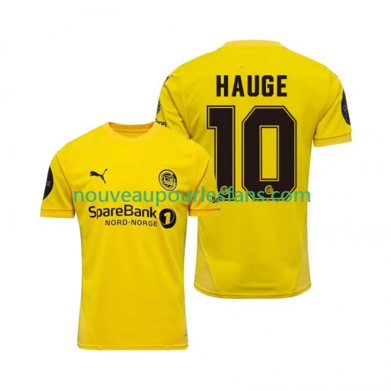 Maillot FK Bodø/Glimt Jens Petter Hauge 10 Homme Tenue Domicile 2025 Manche Courte