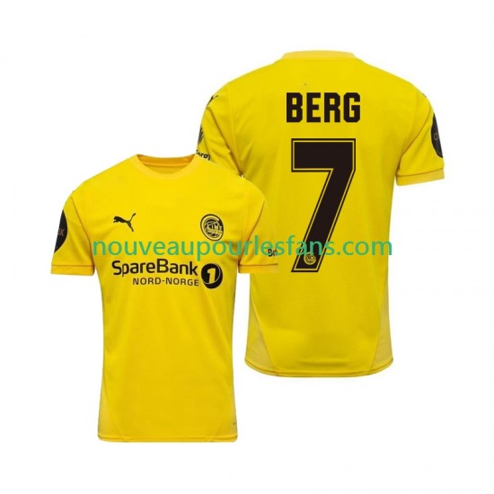 Maillot FK Bodø/Glimt Patrick Berg 7 Homme Tenue Domicile 2025 Manche Courte
