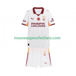 Maillot Galatasaray Enfant Tenue Extérieur 2025-2026 Manche Courte