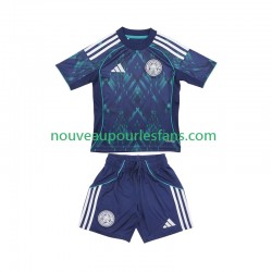 Maillot Leicester City Enfant Tenue Extérieur 2025-2026 Manche Courte