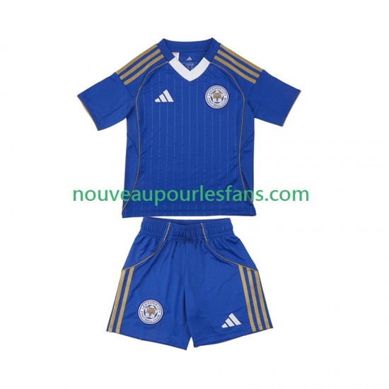 Maillot Leicester City Enfant Tenue Domicile 2025-2026 Manche Courte