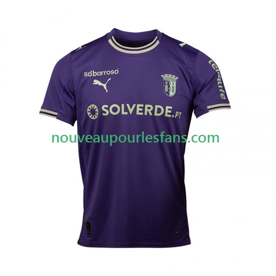Maillot SC Braga Homme Tenue Extérieur 2025-2026 Manche Courte