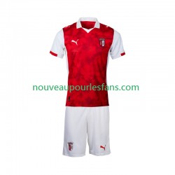 Maillot SC Braga Enfant Tenue Domicile 2025-2026 Manche Courte