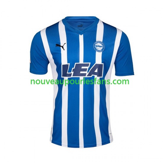 Maillot Deportivo Alaves Homme Tenue Domicile 2023-2024 Manche Courte