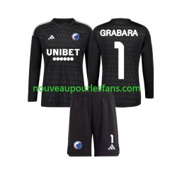 Maillot FC Copenhague GRABARA 1 Gardien Enfant Tenue Extérieur 2023-2024 Manche Longue