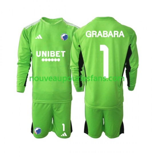 Maillot FC Copenhague GRABARA 1 Gardien Enfant Tenue 4ème 2023-2024 Manche Longue