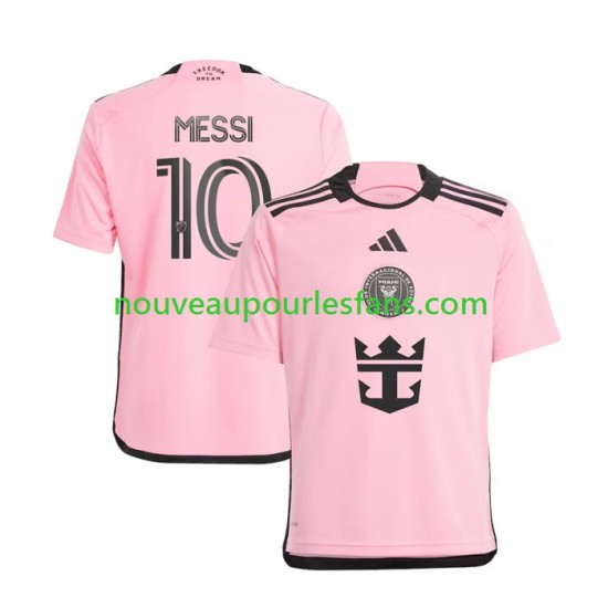 Maillot InterMiami Lionel Messi 10 Homme Tenue Domicile 2024 Manche Courte