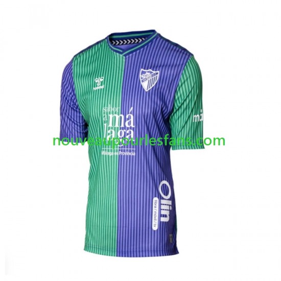 Maillot Málaga CF Homme Tenue Extérieur 2023-2024 Manche Courte