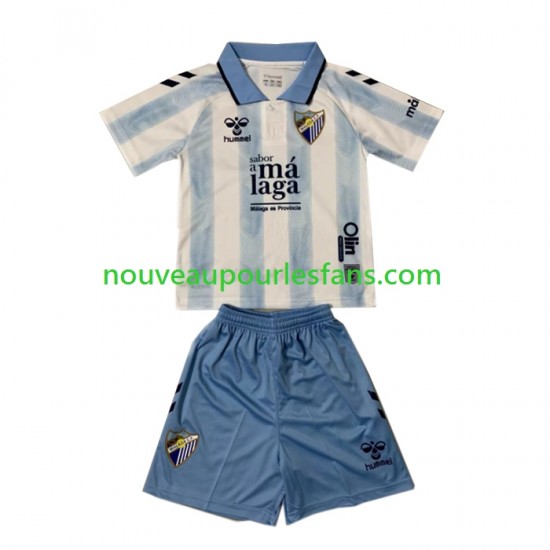 Maillot Málaga CF Enfant Tenue Domicile 2023-2024 Manche Courte