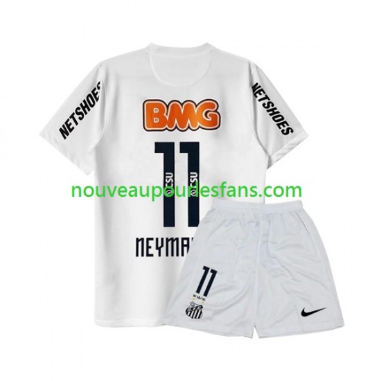 Maillot Santos FC Neymar JR 11 -2012 Rétro Enfant Tenue Domicile 2011 Manche Courte