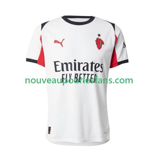 Maillot AC Milan Homme Tenue Extérieur 2025-2026 Manche Courte