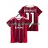 Maillot AC Milan Ibrahimović Zlatan 11 2012 Rétro Homme Tenue Domicile 2011 Manche Courte