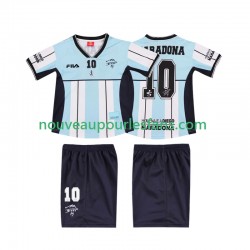 Maillot Argentine MARADONA 10 2000 Rétro Enfant Tenue Domicile Manche Courte