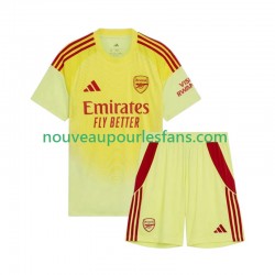 Maillot Arsenal Gardien Enfant Tenue Domicile 2025-2026 Manche Courte
