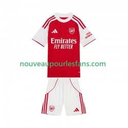 Maillot Arsenal Enfant Tenue Domicile 2025-2026 Manche Courte