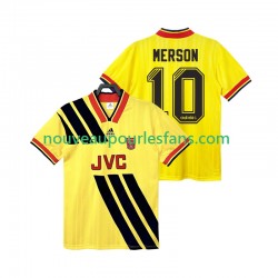 Maillot Arsenal MERSON 10 1993 Rétro Homme Tenue Extérieur 1994 Manche Courte