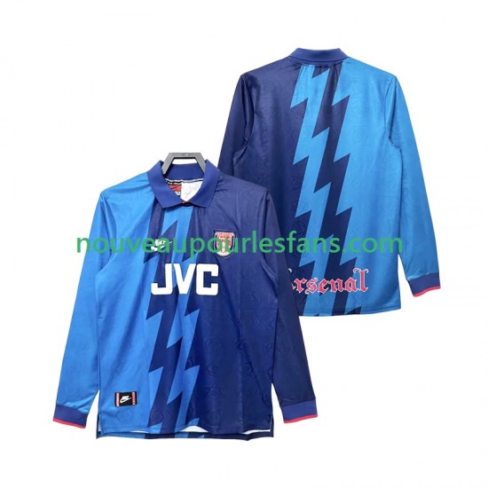 Maillot Arsenal 1995 1996 Rétro Homme Tenue Extérieur Manche Longue