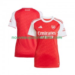 Maillot Arsenal Femme Tenue Domicile 2025-2026 Manche Courte