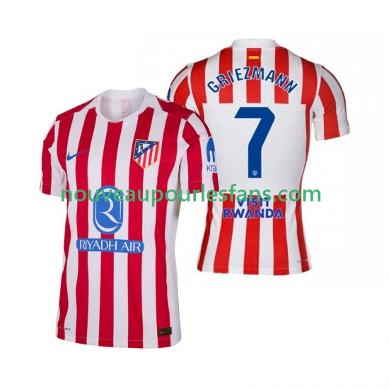 Maillot Atlético Madrid Antoine Griezmann 7 Homme Tenue Domicile 2025-2026 Manche Courte