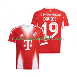 Maillot Bayern Munich Alphonso Davies 19 Homme Tenue Domicile 2025-2026 Manche Courte